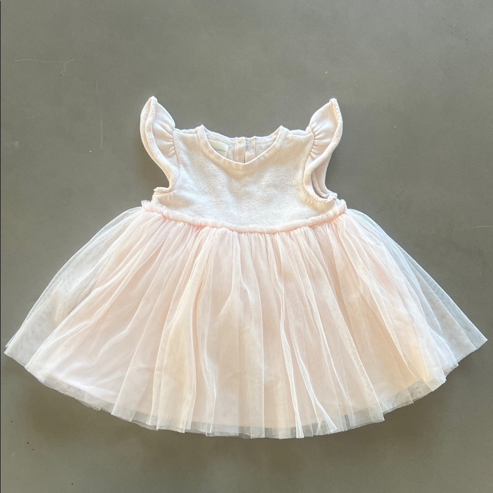 First Impressions Baby Pink Knit Dress